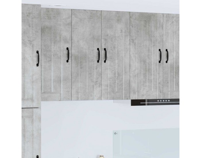 Sonata H Горен кухненски шкаф с рафт Циментено сиво 60 x 31 x 80 см