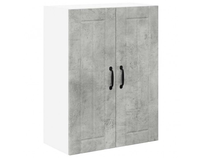 Sonata H Горен кухненски шкаф с рафт Циментено сиво 60 x 31 x 80 см