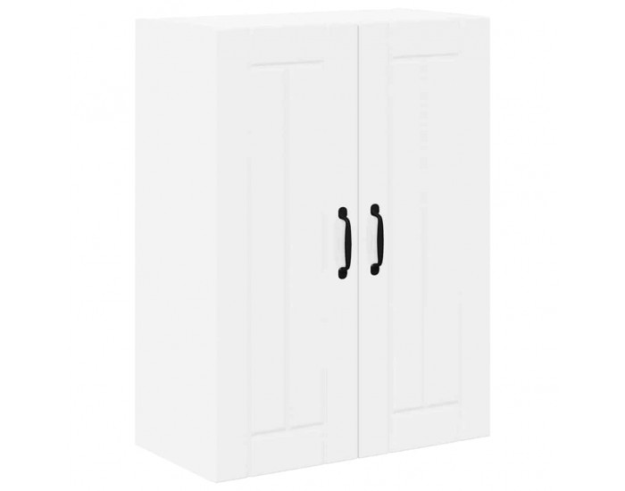 Sonata H Горен кухненски шкаф с рафт Лъскаво бяло 60 x 31 x 80 см