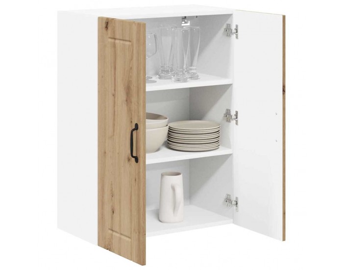 Sonata H Горен кухненски шкаф с рафт Дъб 60 x 31 x 80 см Инженерно дърво