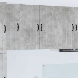 Sonata H Горен кухненски шкаф с рафт Циментено сиво 80 x 31 x 80 см - Модули Sonata