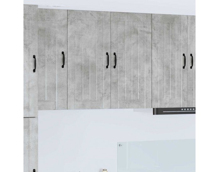 Sonata H Горен кухненски шкаф с рафт Циментено сиво 80 x 31 x 80 см