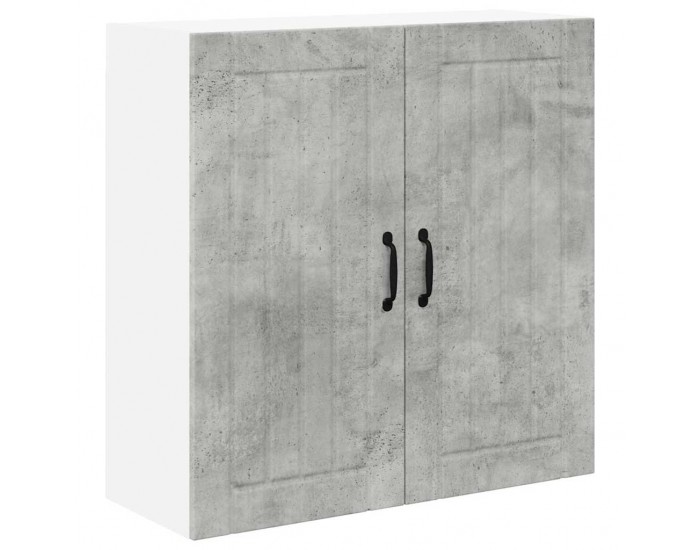 Sonata H Горен кухненски шкаф с рафт Циментено сиво 80 x 31 x 80 см