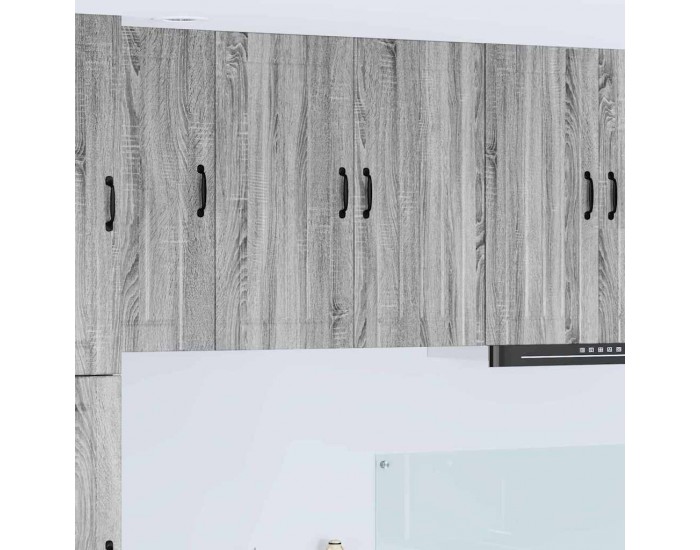 Sonata H Горен кухненски шкаф Сив Сонома 80 x 31 x 80 см Инженерно дърво