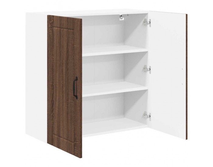 Sonata H Горен кухненски шкаф Кафяв дъб 80 x 31 x 80 см Инженерно дърво