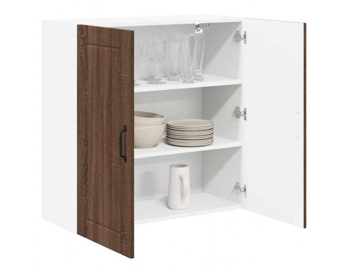 Sonata H Горен кухненски шкаф Кафяв дъб 80 x 31 x 80 см Инженерно дърво