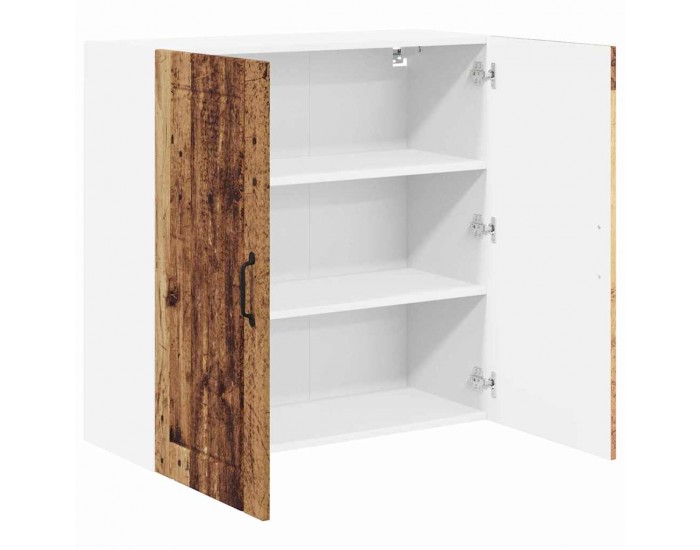 Sonata H Горен кухненски шкаф с рафт Старо дърво 80 x 31 x 80 см