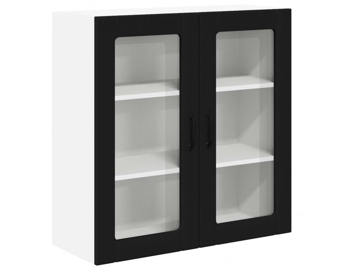 Sonata H Горен кухненски шкаф Черно 80 x 31 x 80 см Инженерно дърво