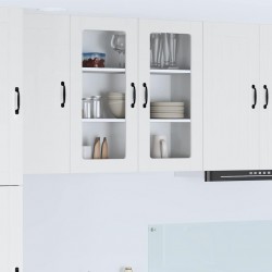 Sonata H Горен кухненски шкаф с рафт Лъскаво бяло 80 x 31 x 80 см - Модули Sonata