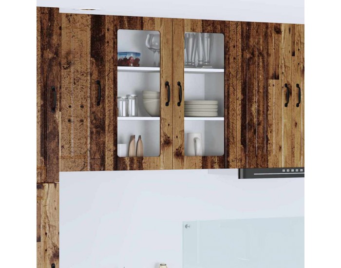 Sonata H Горен кухненски шкаф с рафт Старо дърво 80 x 31 x 80 см