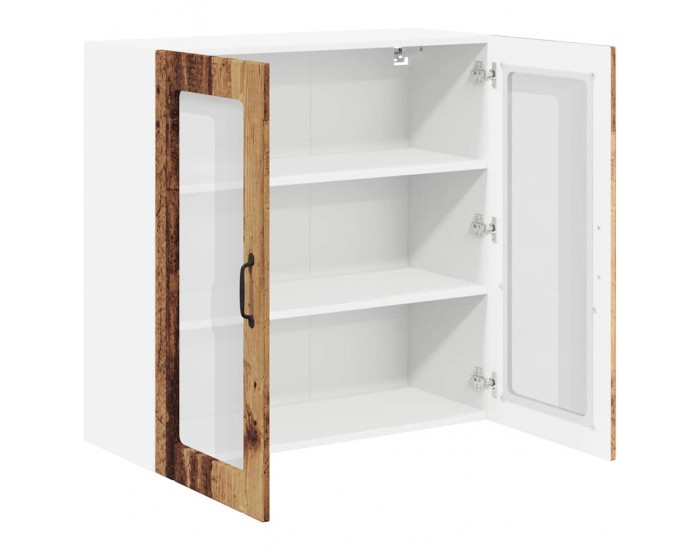 Sonata H Горен кухненски шкаф с рафт Старо дърво 80 x 31 x 80 см