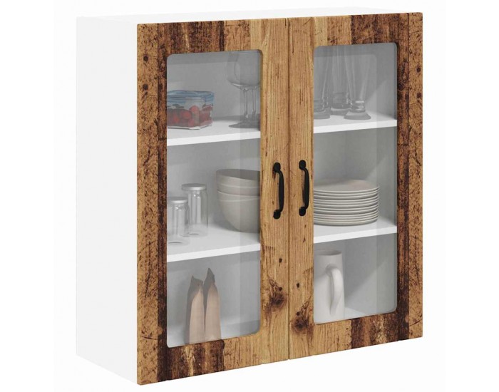 Sonata H Горен кухненски шкаф с рафт Старо дърво 80 x 31 x 80 см
