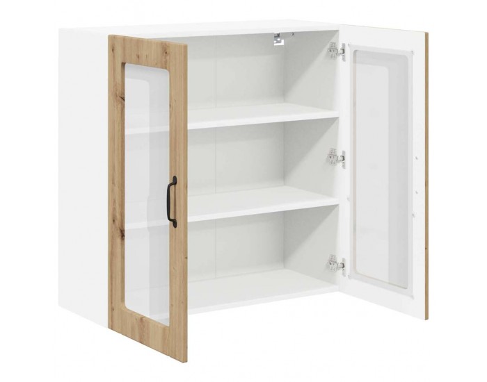 Sonata H Горен кухненски шкаф с рафт Дъб 80 x 31 x 80 см Инженерно дърво