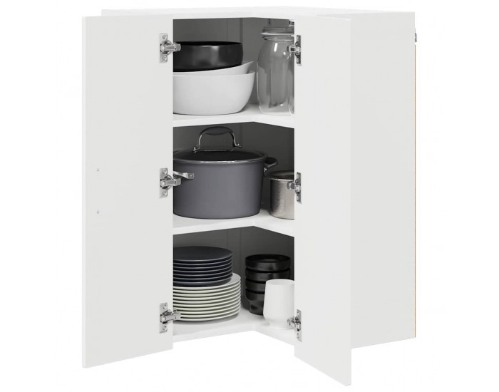 Sonata H Горен кухненски шкаф Бяло 57 x 57 x 80 см Инженерно дърво