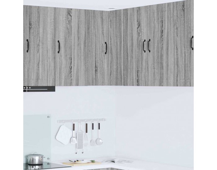 Sonata H Горен кухненски шкаф Сив Сонома 57 x 57 x 80 см Инженерно дърво