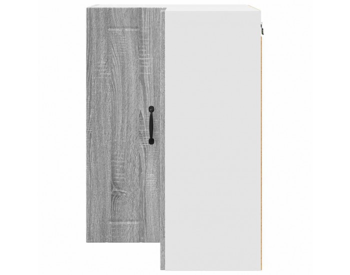 Sonata H Горен кухненски шкаф Сив Сонома 57 x 57 x 80 см Инженерно дърво