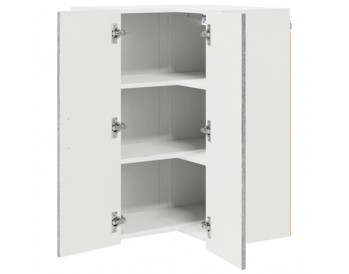 Sonata H Горен кухненски шкаф Сив Сонома 57 x 57 x 80 см Инженерно дърво