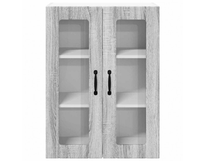 Sonata H Горен кухненски шкаф Сив Сонома 60 x 31 x 80 см Инженерно дърво