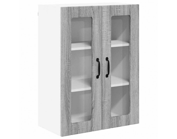 Sonata H Горен кухненски шкаф Сив Сонома 60 x 31 x 80 см Инженерно дърво