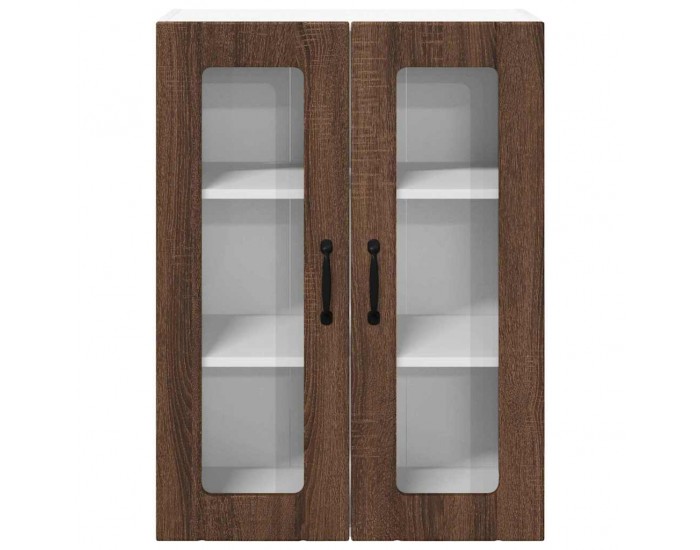 Sonata H Горен кухненски шкаф Кафяв дъб 60 x 31 x 80 см Инженерно дърво