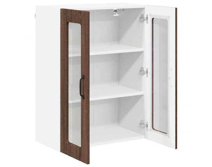 Sonata H Горен кухненски шкаф Кафяв дъб 60 x 31 x 80 см Инженерно дърво