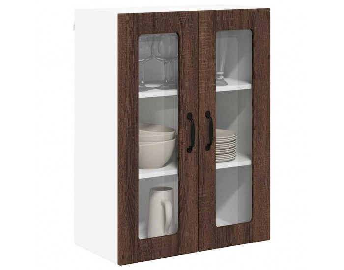 Sonata H Горен кухненски шкаф Кафяв дъб 60 x 31 x 80 см Инженерно дърво