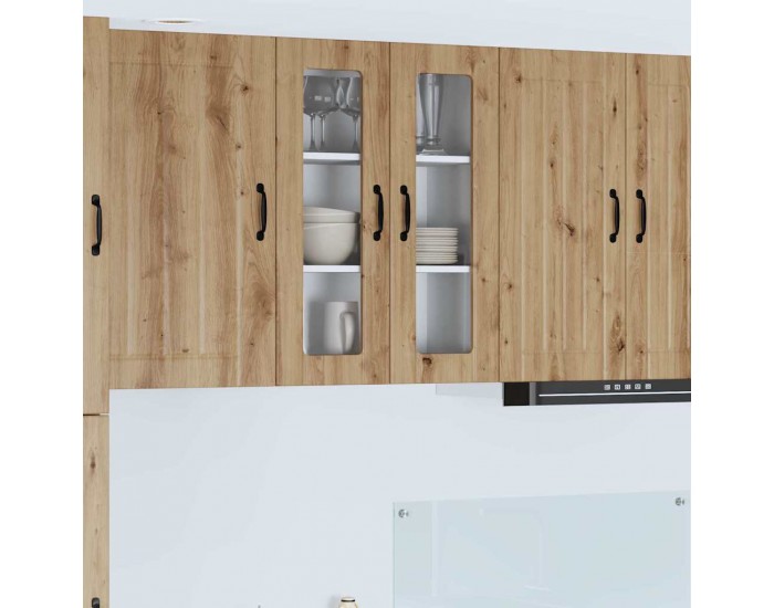 Sonata H Горен кухненски шкаф с рафт Дъб 60 x 31 x 80 см Инженерно дърво