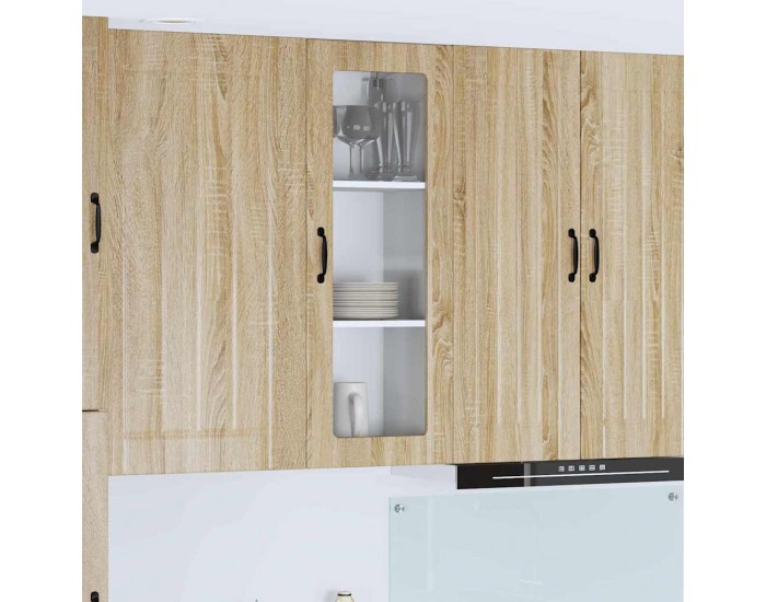 Sonata H Горен кухненски шкаф с рафт Сонома дъб 40 x 31 x 100 см