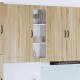 Sonata H Горен кухненски шкаф с рафт Сонома дъб 40 x 31 x 100 см