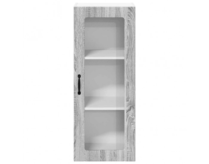 Sonata H Горен кухненски шкаф с рафт Сив Сонома 40 x 31 x 100 см
