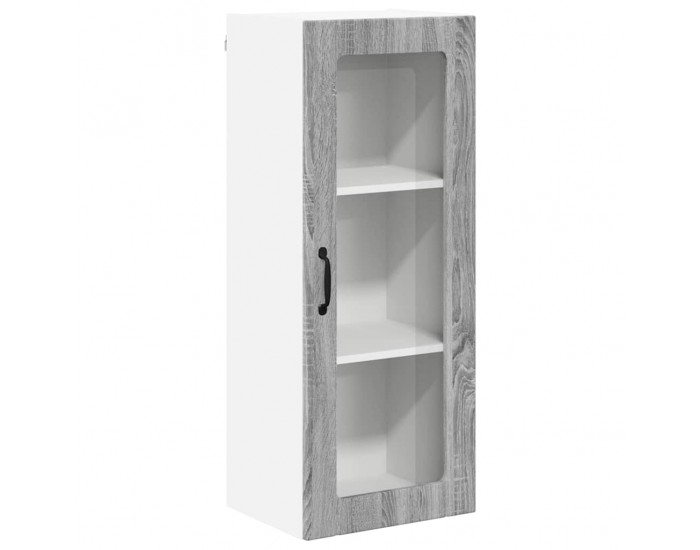 Sonata H Горен кухненски шкаф с рафт Сив Сонома 40 x 31 x 100 см