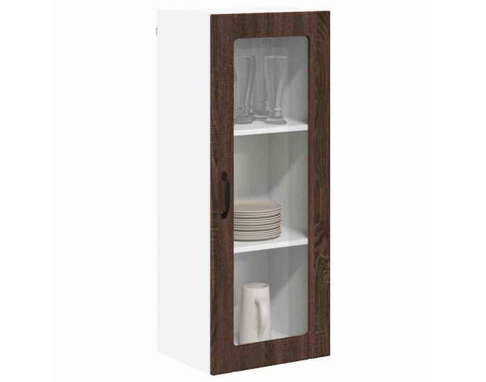 Sonata H Горен кухненски шкаф Кафяв дъб 40 x 31 x 100 см Инженерно дърво