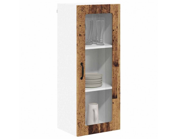 Sonata H Горен кухненски шкаф с рафт Старо дърво 40 x 31 x 100 см