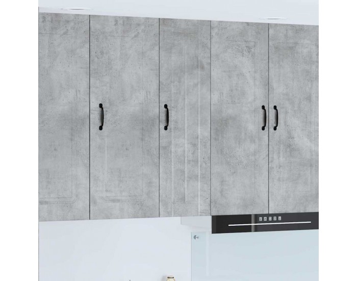 Sonata H Горен кухненски шкаф с рафт Циментено сиво 30 x 31 x 100 см