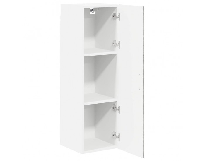 Sonata H Горен кухненски шкаф с рафт Циментено сиво 30 x 31 x 100 см