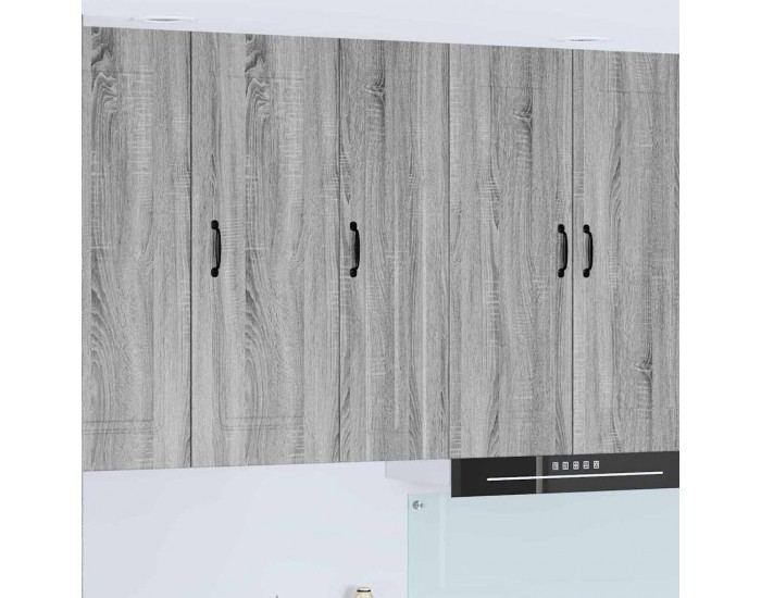 Sonata H Горен кухненски шкаф с рафт Сив Сонома 30 x 31 x 100 см