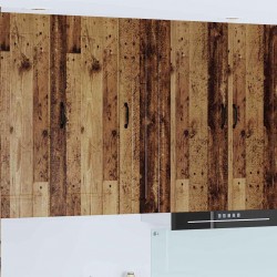 Sonata H Горен кухненски шкаф с рафт Старо дърво 30 x 31 x 100 см - Модули Sonata