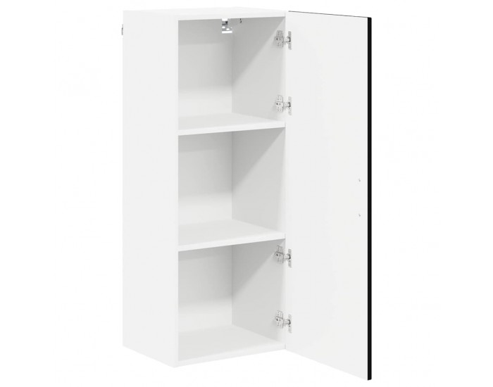 Sonata H Горен кухненски шкаф Черно 40 x 31 x 100 см Инженерно дърво