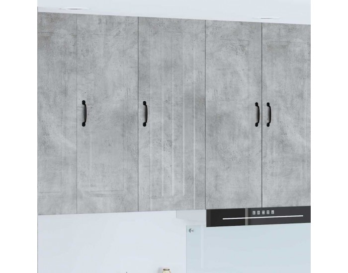 Sonata H Горен кухненски шкаф с рафт Циментено сиво 40 x 31 x 100 см