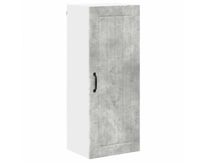 Sonata H Горен кухненски шкаф с рафт Циментено сиво 40 x 31 x 100 см