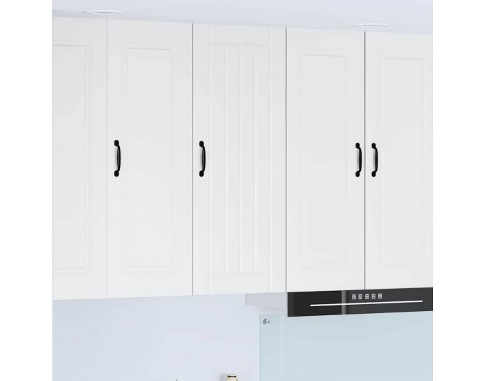 Sonata H Горен кухненски шкаф с рафт Лъскаво бяло 40 x 31 x 100 см