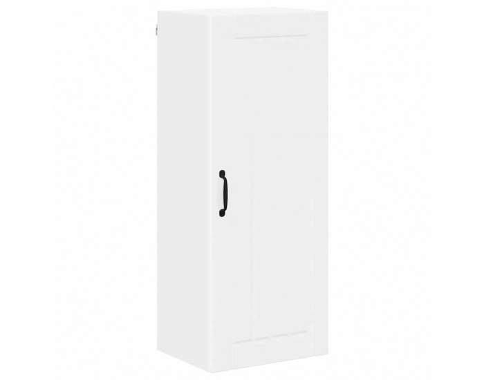 Sonata H Горен кухненски шкаф с рафт Лъскаво бяло 40 x 31 x 100 см