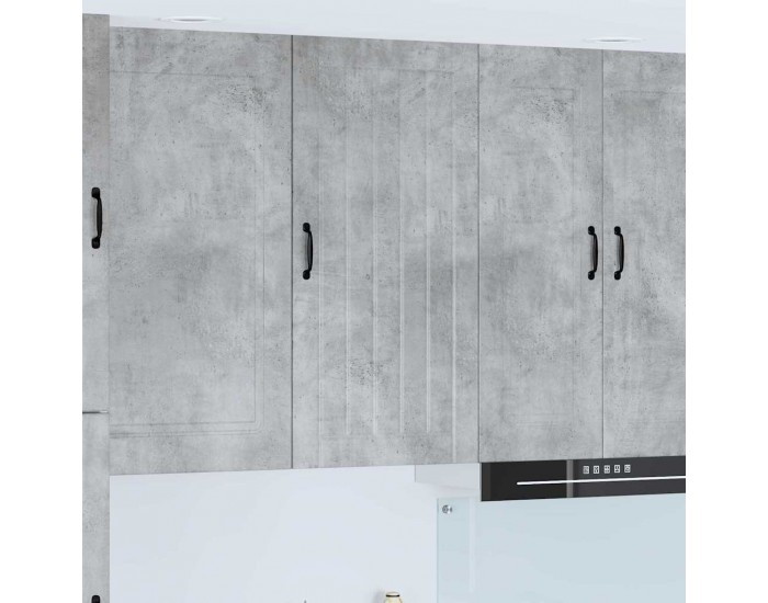 Sonata H Горен кухненски шкаф с рафт Циментено сиво 50 x 31 x 100 см