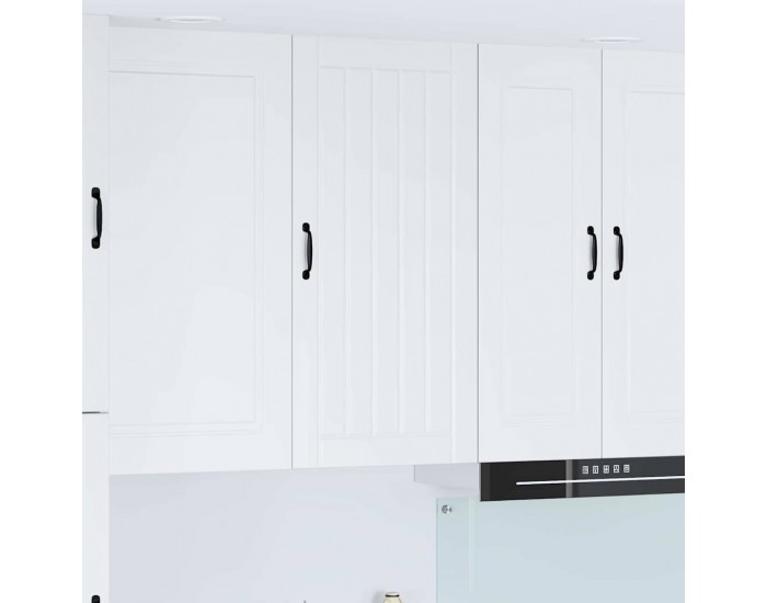 Sonata H Горен кухненски шкаф с рафт Лъскаво бяло 50 x 31 x 100 см