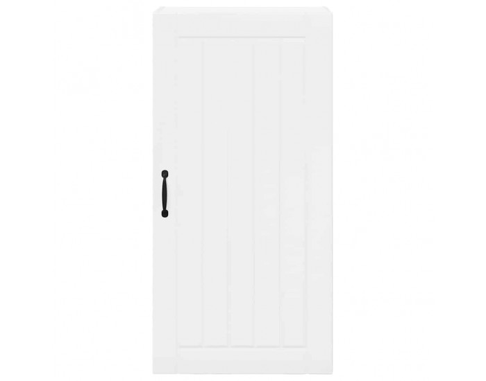 Sonata H Горен кухненски шкаф с рафт Лъскаво бяло 50 x 31 x 100 см