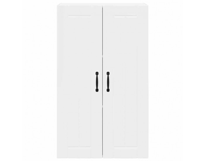 Sonata H Горен кухненски шкаф с рафт Лъскаво бяло 60 x 31 x 100 см