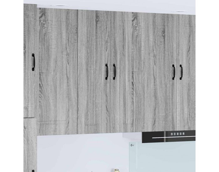 Sonata H Горен кухненски шкаф с рафт Сив Сонома 60 x 31 x 100 см