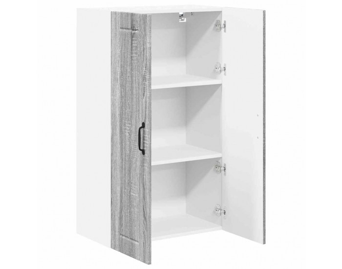 Sonata H Горен кухненски шкаф с рафт Сив Сонома 60 x 31 x 100 см