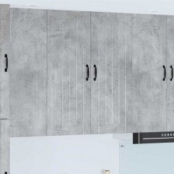 Sonata H Горен кухненски шкаф с рафт Циментено сиво 80 x 31 x 100 см - Модули Sonata