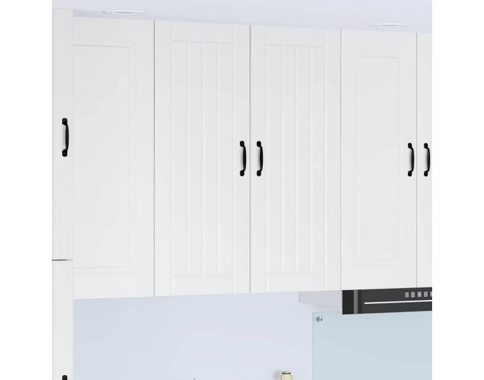 Sonata H Горен кухненски шкаф с рафт Лъскаво бяло 80 x 31 x 100 см